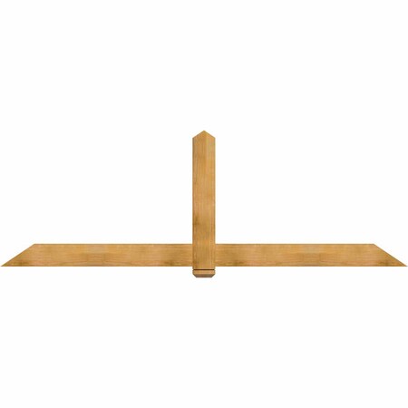 Ekena Millwork Eugene Rough Sawn Timber Gable Bracket, Western Red Cedar, 108"W x 36"H x 2"D x 6"F, 8/12 Pitch GBW108X36X0206EUG00RWR